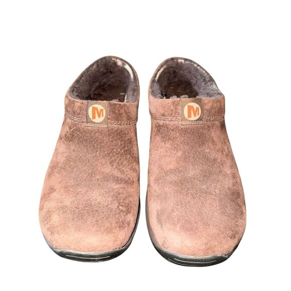 Merrell Shoes - Merrell Sz 9 Primo Chill Mule Slides Cozy Suede Fleece Cabincore Support Comfort